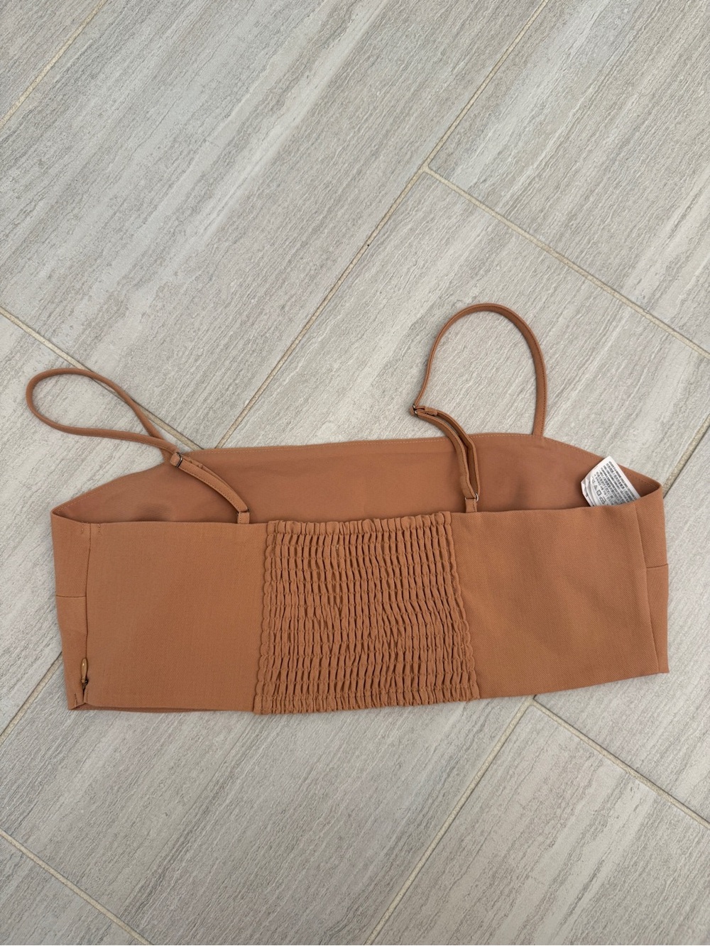 Rust Brown Cropped Cami Top - Picture 2 of 6